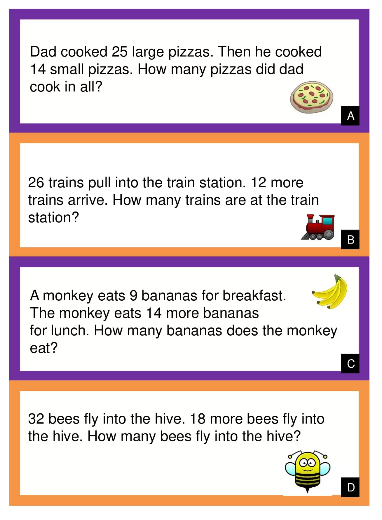 1st Grade Mixed Addition and Subtraction Word Problems Worksheets 2