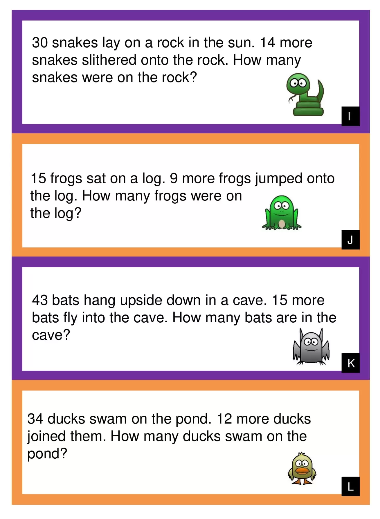 1st Grade Mixed Addition and Subtraction Word Problems Worksheets 4