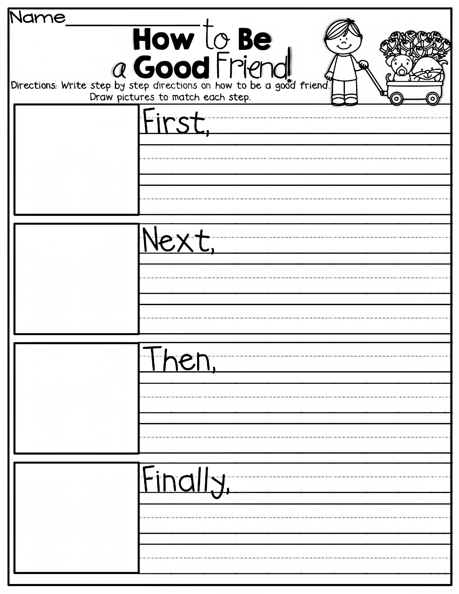 Free Printable Writing Worksheets For 1St Grade