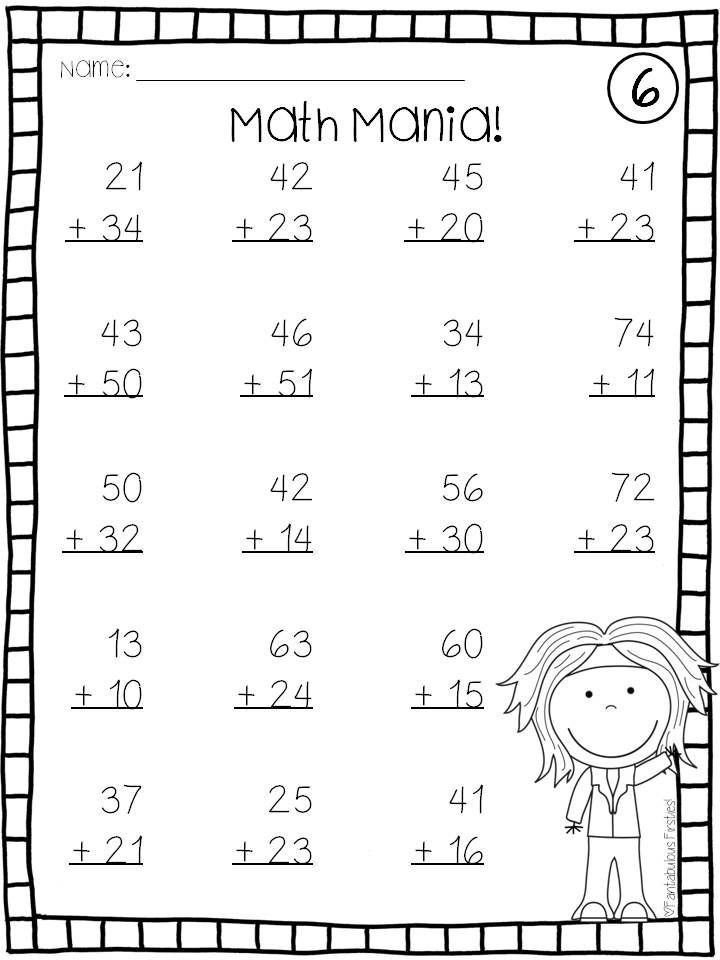 Double Digit Addition Without Regrouping Worksheets | Worksheet Hero