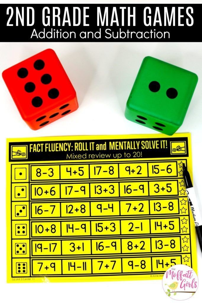 Math Games Addition And Subtraction 2nd Grade Worksheets ...