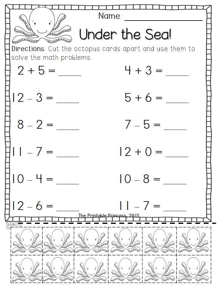addition and subtraction worksheet mixed