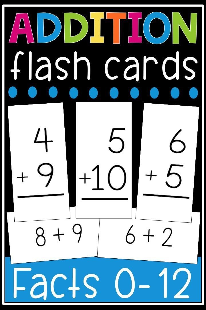 Addition Flash Cards 0-12 Worksheets | Worksheet Hero
