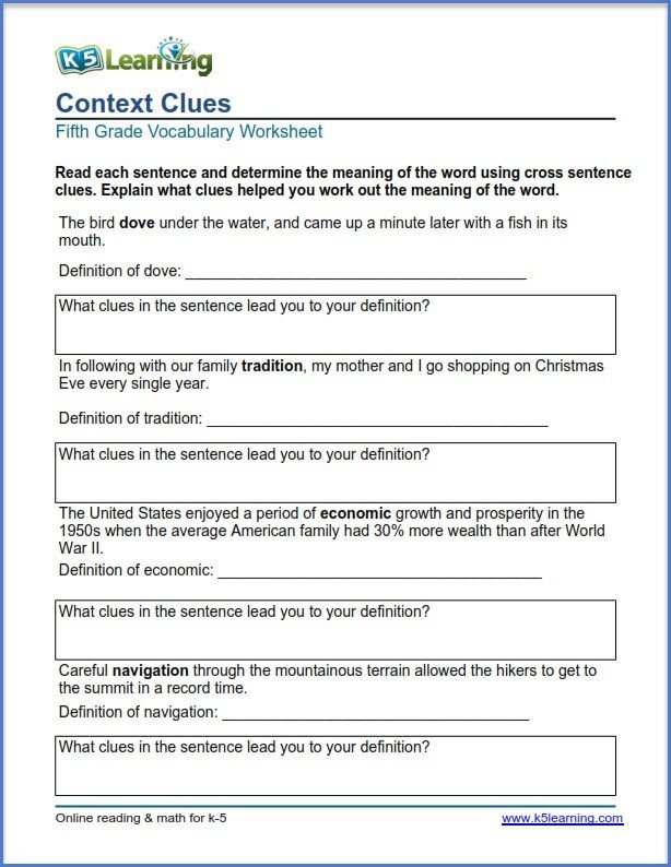 what are the 5 clues for addition worksheets worksheet hero