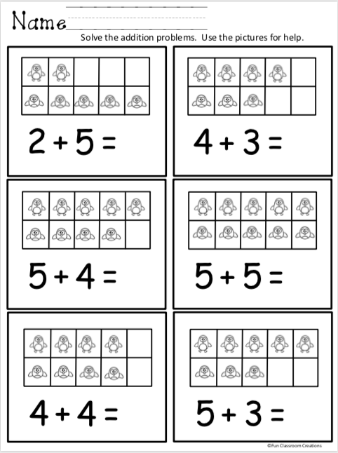 Free Winter Kindergarten Math Worksheet Free Winter Kindergarten Math Worksheet