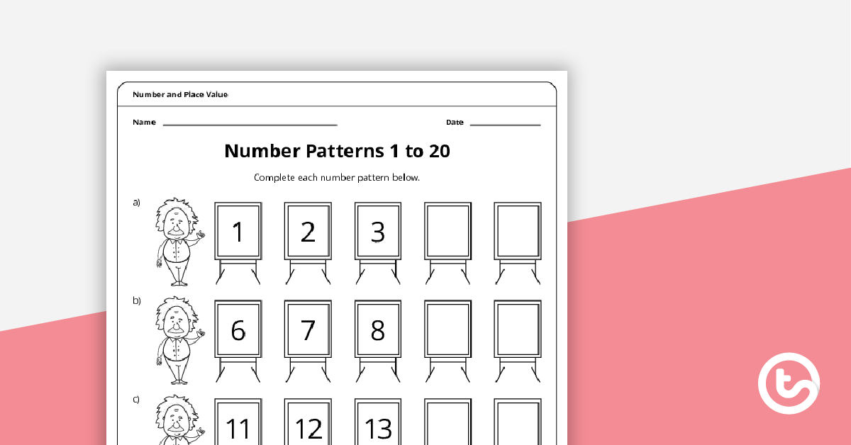 Number Pattern Worksheets