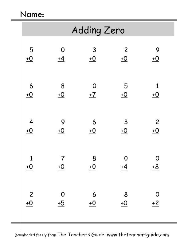 the-addition-property-of-zero-worksheets-worksheet-hero