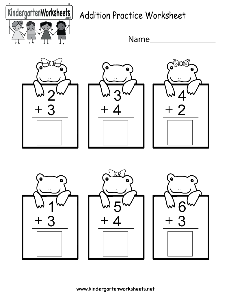 addition quiz for kindergarten worksheets worksheet hero