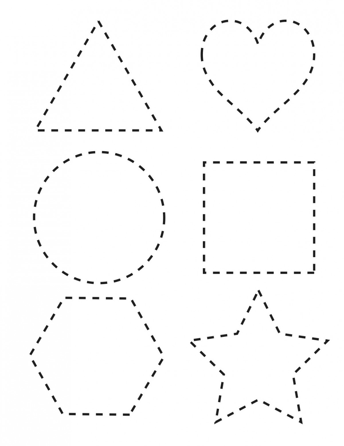 Tracing Pattern For Preschool Worksheets Worksheet Hero