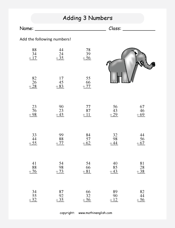 Printable Primary Math Worksheet For Math Grades To Based On Printable Primary Math Worksheet For Math Grades To Based On