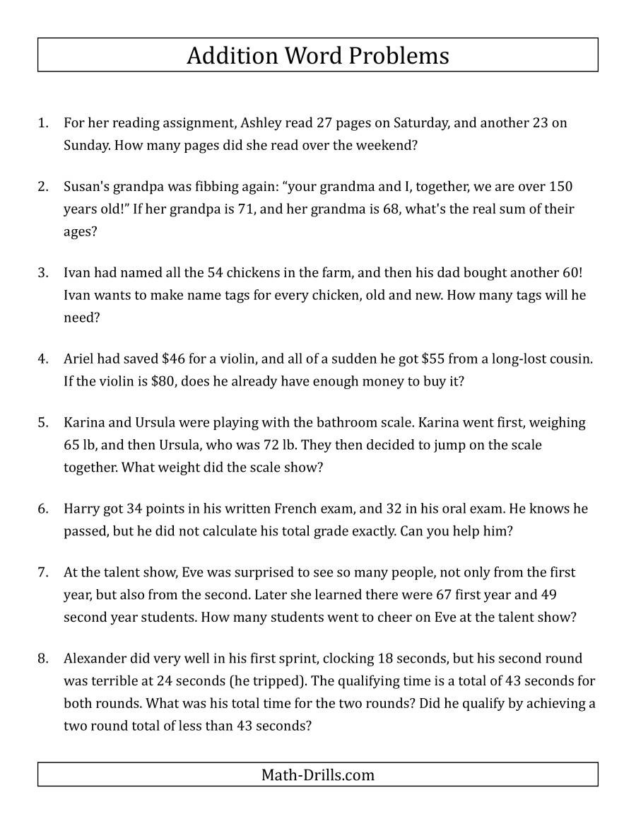 Addition Words In Math Worksheets Worksheet Hero