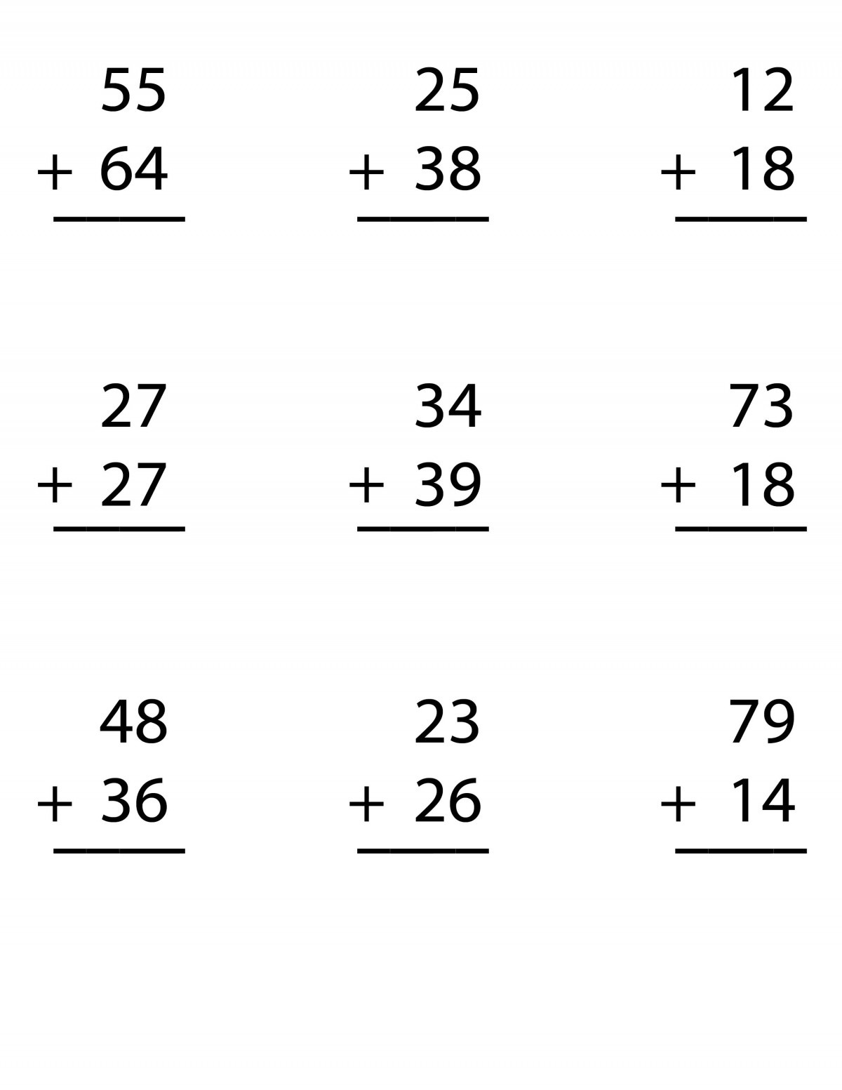 Try Our Free Worksheet For Double Digit Addition   Regrouping With