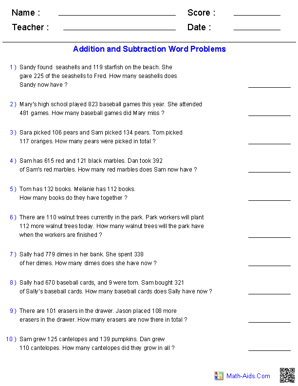 Math worksheets for 3rd grade online with regrouping