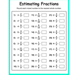 Estimating Fractions Worksheets – 15 Worksheets.com