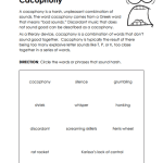 Cacophony Worksheets – 15 Worksheets.com