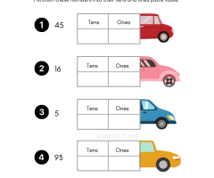 2 Digit Place Value Worksheets