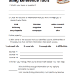 Using References Worksheets Using References Worksheets – 15 Worksheets.com