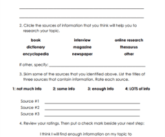 Using References Worksheets