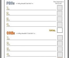 Pros And Cons Worksheets