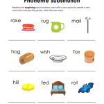 Phoneme Substitution Worksheets Phoneme Substitution Worksheets – 15 Worksheets.com