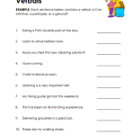 Verbals Worksheets – 15 Worksheets.com
