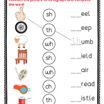 Consonant Digraphs Worksheets