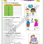 Object Pronouns Worksheets Object Pronouns – ESL worksheet by gitasiva