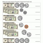 Printable Money Worksheets to $10