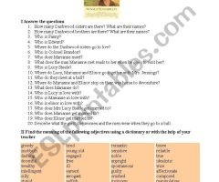 Sense And Sensibility Worksheets