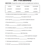 SAT Vocabulary Words Worksheets SAT Vocabulary Words Worksheets – 15 Worksheets.com