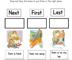 First, Next, Last Worksheets