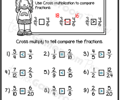 Comparing Fractions Worksheets