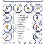 Winter Olympics. Matching. – ESL worksheet by Sonn