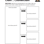 Counterclaims Worksheets – 15 Worksheets.com