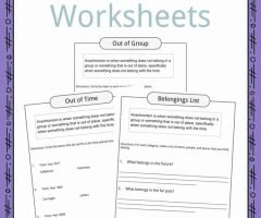 Anachronism Worksheets