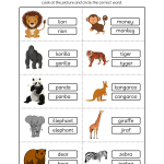 Animals Worksheets Animals Worksheets For Grade 1 Pdf