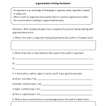 Argumentative Research Worksheets How to write a good argument essay worksheet – Writing Worksheets …