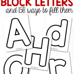 Printable Block Letters and 158 Ways to Fill Them