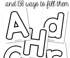 Block Style Print Worksheets