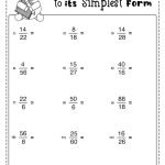 Simplifying Fractions Worksheets – Math Monks