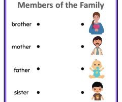 Family Members Worksheets