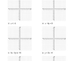 Graphing Lines Worksheets