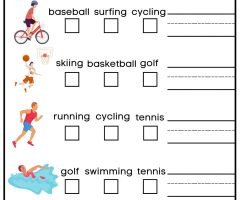 Sports Worksheets