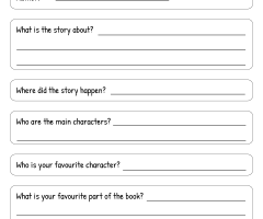 Book Review Worksheets