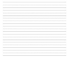Lined Writing Paper Worksheets