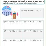 Measuring Skill: Measuring Power Inauguration Themed Math Worksheets