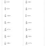 Multiplying Fractions Worksheets with Answer Key