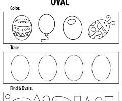 Ovals Worksheets