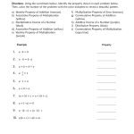 Properties Of Real Numbers Worksheets Properties Of Real Numbers Practice A Worksheets Answers