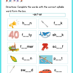 R-Controlled Vowels | WorksheetsGO